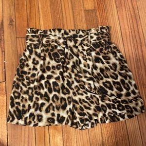 Leopard print shorts!